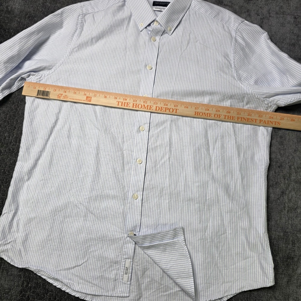 Mr Marvis OCBD Oxford Button Down Shirt Mens XL Organic Cotton Handmade Portugal - Picture 3 of 11